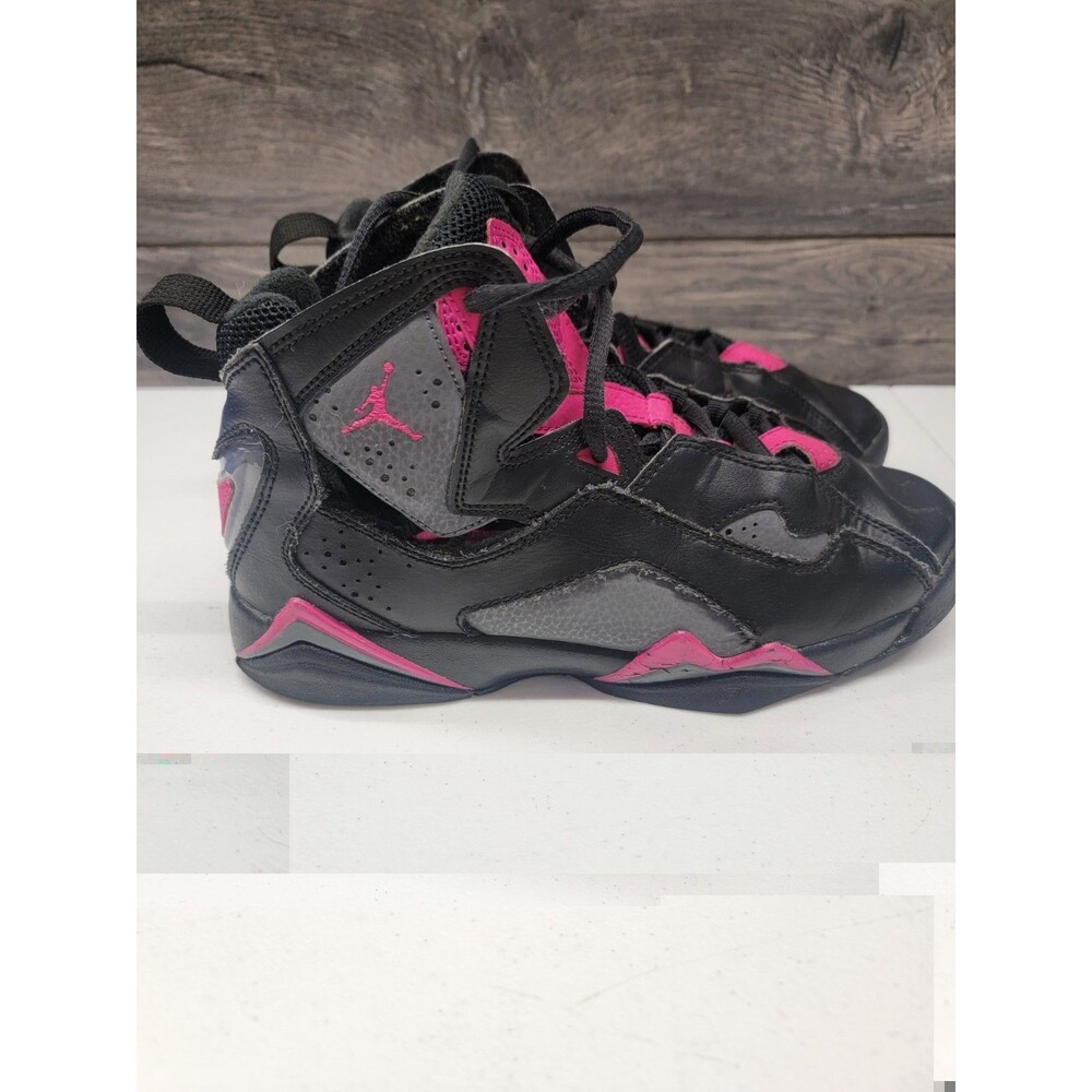 Nike Air Jordan True Flight VII Black Grey Pink Sneakers Size 4.5Y / Womens 6.5
